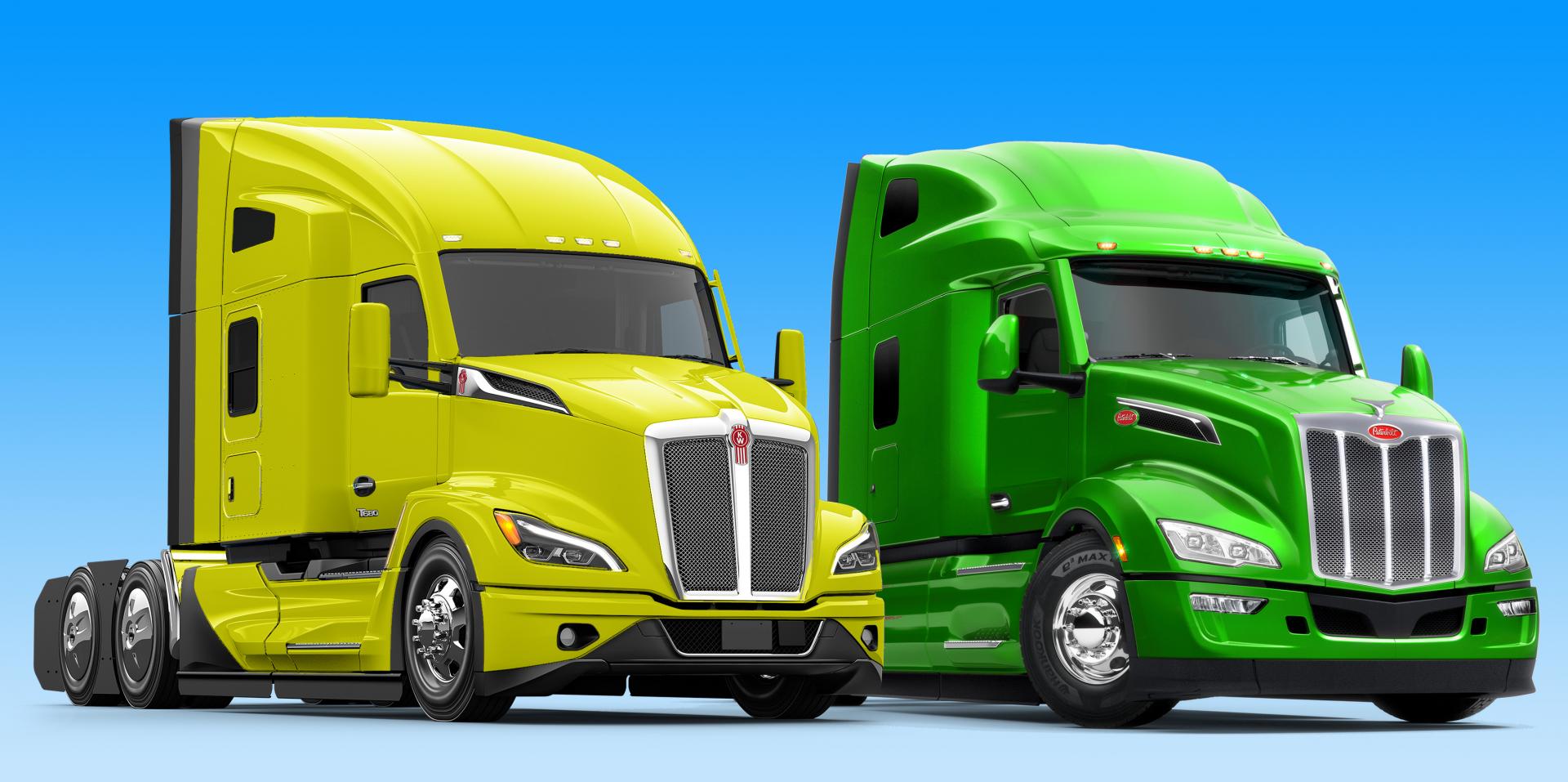 2021 next gen t680 and 579 yellow and green