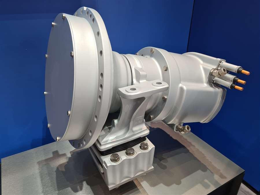 20240424 103157 zf ecomix cme electric drum mixer drive at intermat 2024