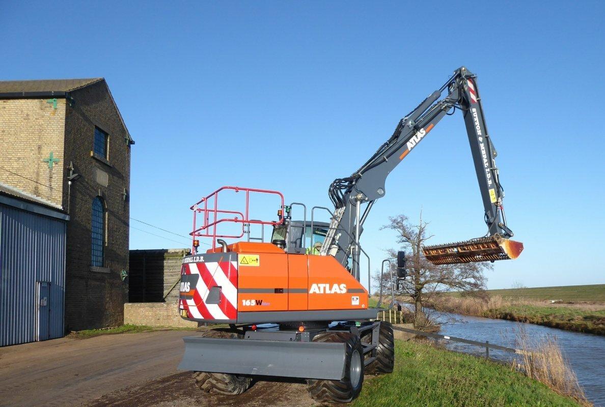 ATLAS 165W Excavator Delivered to Sutton and Mepal Internal Drainage Board
