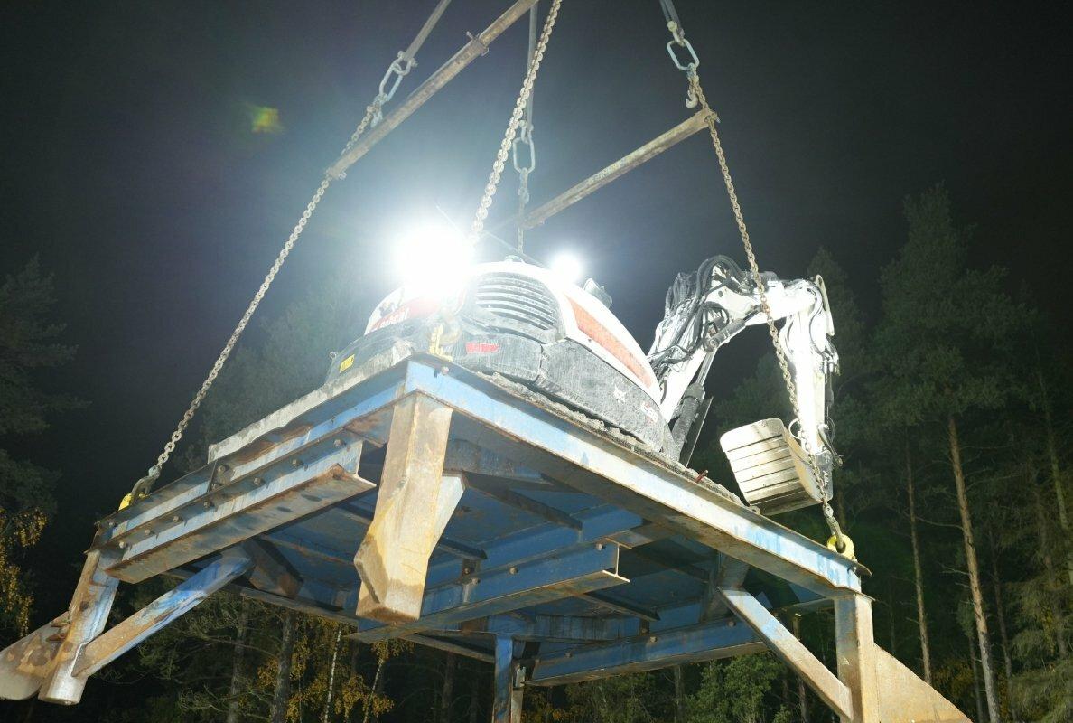 BOBCAT-Remote Control Bobcat Excavator for Shaft Work in Sweden