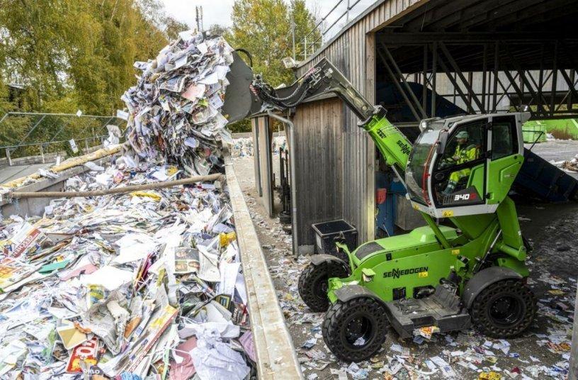 SENNEBOGEN-4 t telehandler for recycling industry – 340 G