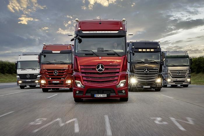 D648466 25 years of the mercedes benz actros