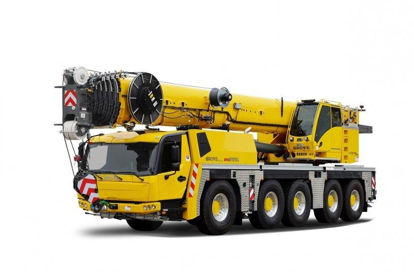 Grove presents two new five axle all terrain cranes at customer events in wilhelmshaven grove gmk5120l 1 7cd