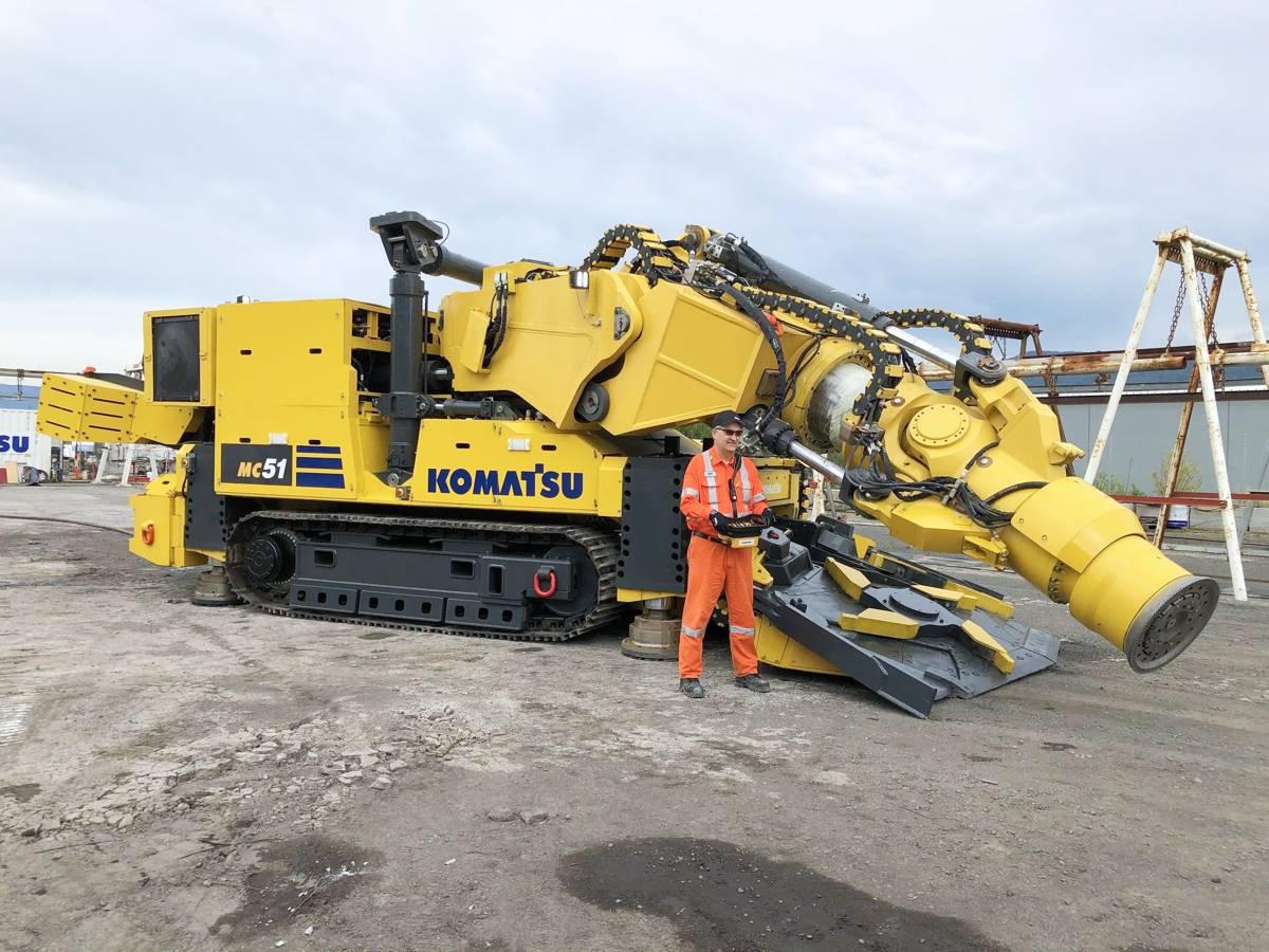 Komatsu vale minexpo preview release image mc51 andy charsley
