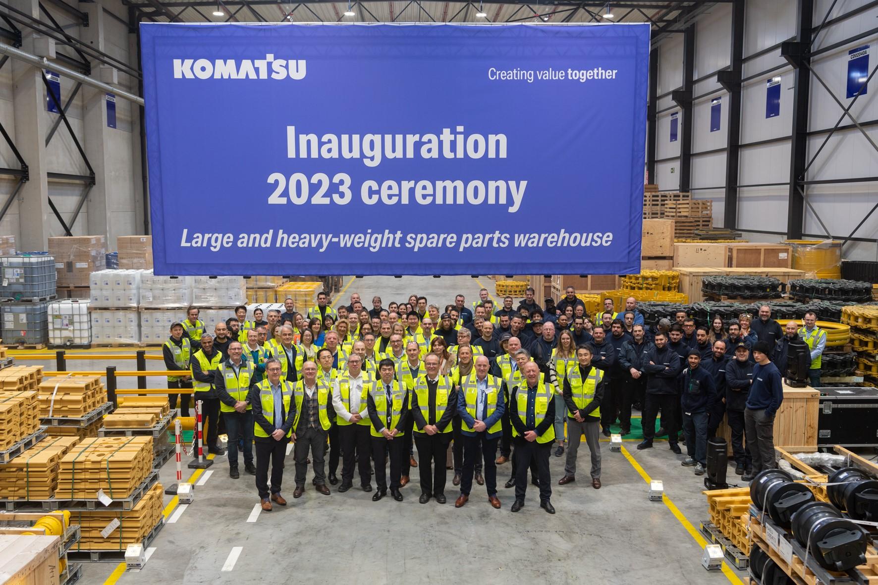 BELGIUM-Komatsu Europe expands its logistics hub with a new