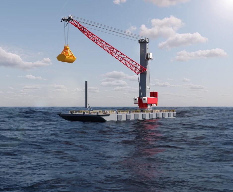 Konecranes gottwald esp 9b crane on barge 0