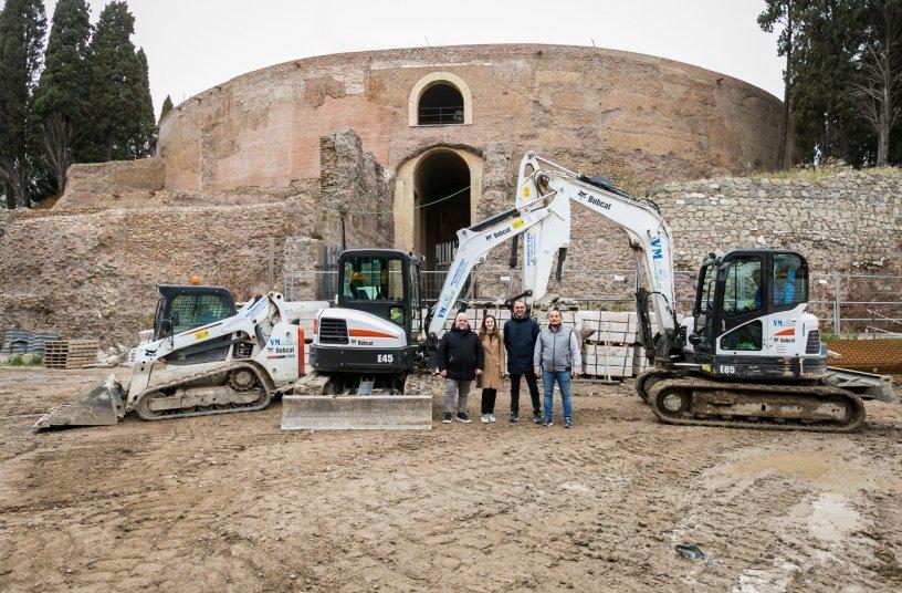 NJC.© - BOBCAT-Work on Archaeological Excavations at the Mausoleum of Augustus in Rome