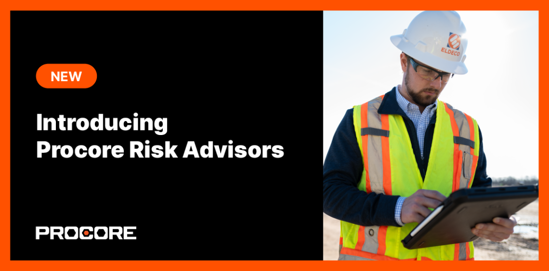 Procore risk advisors product launch 2023