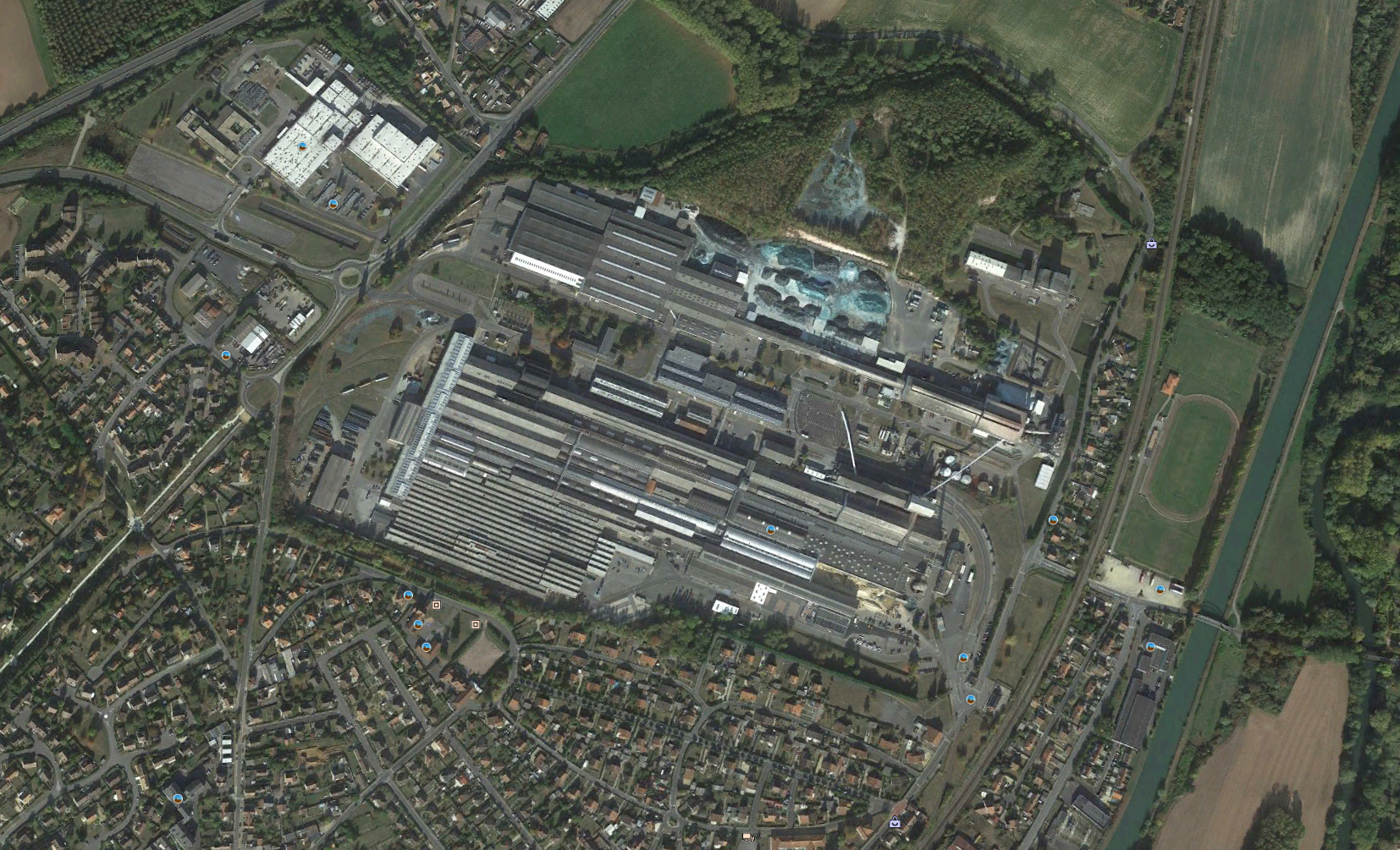 Saint gobain factory in thourotte france
