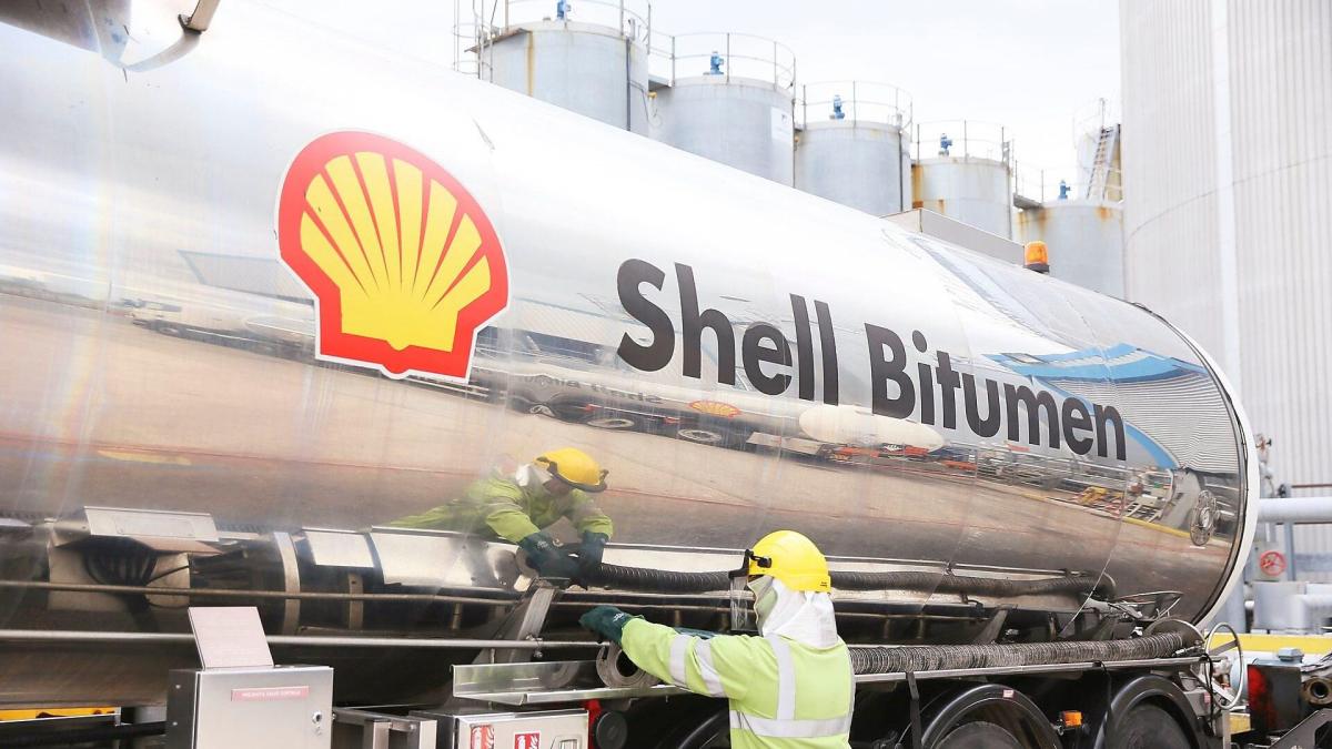 Shell bitumen tank