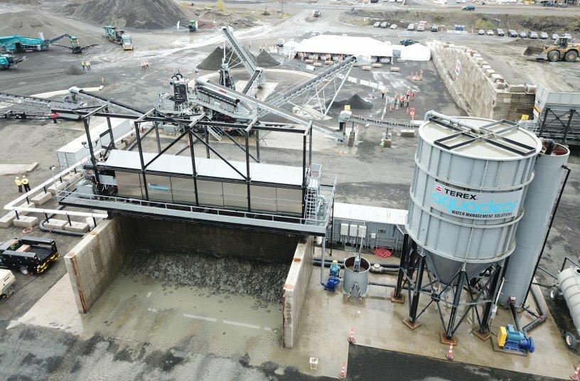 Terex washing systems full feeder to filterpress solution in the usa df3